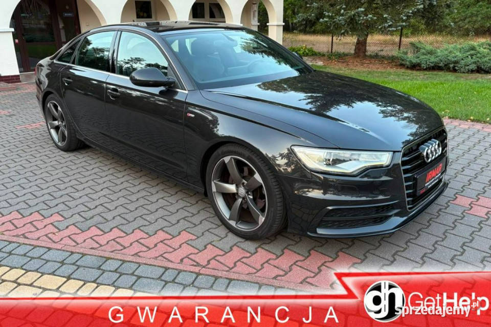 Audi A6 sedan 20 benzyna 180 SLine Xenony 2014 Motoryzacja mazowieckie Lipówki