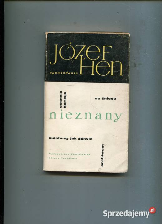 Nieznany Opowiadania Józef Hen Szczecin