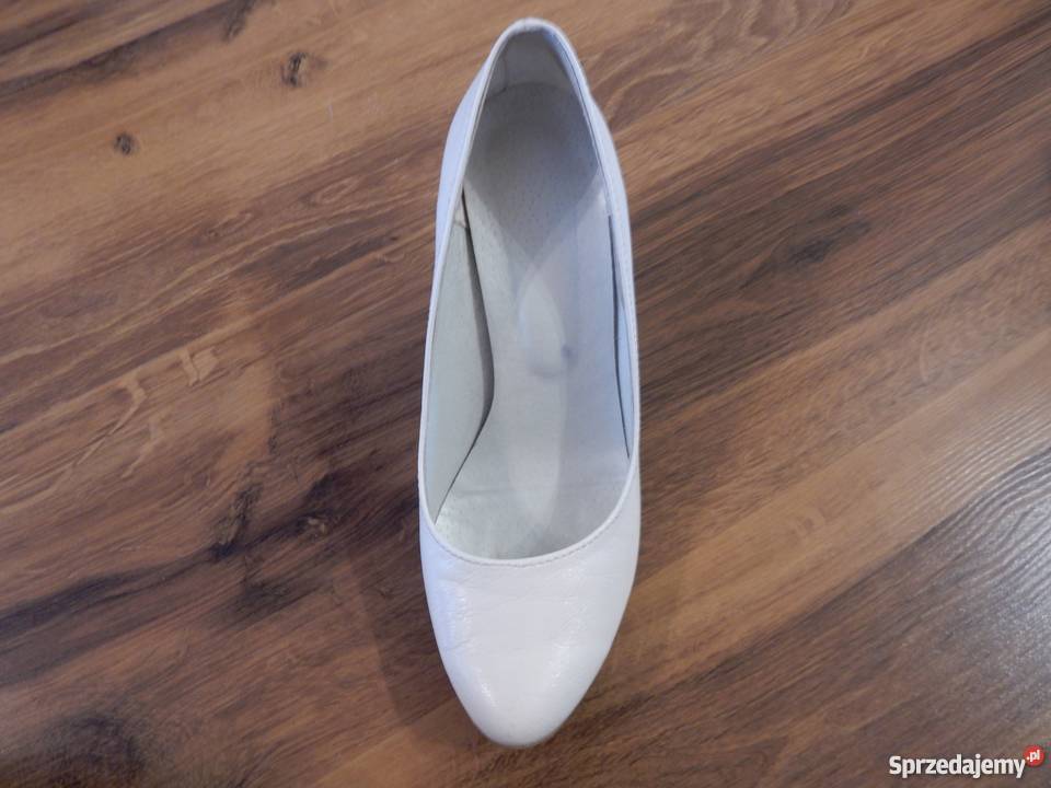 Buty do ślubu czółenka ecru ivory ślubne 38 Czółenka śląskie Tarnowskie Góry