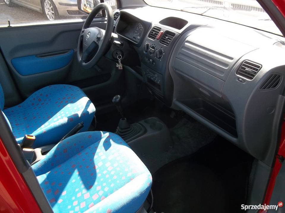 Opel Agila A czerwony bezwypadkowy Agila Warszawa