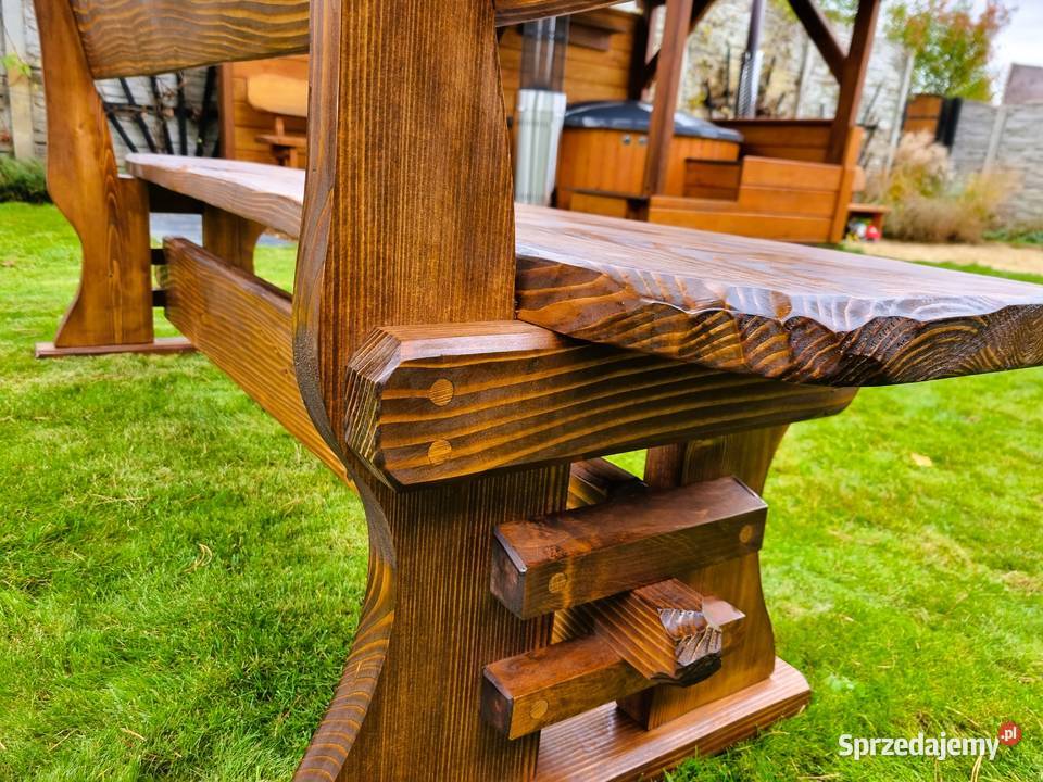 Meble do ogrodu ogródka drewniane taras ogrodowe Chrząstowice