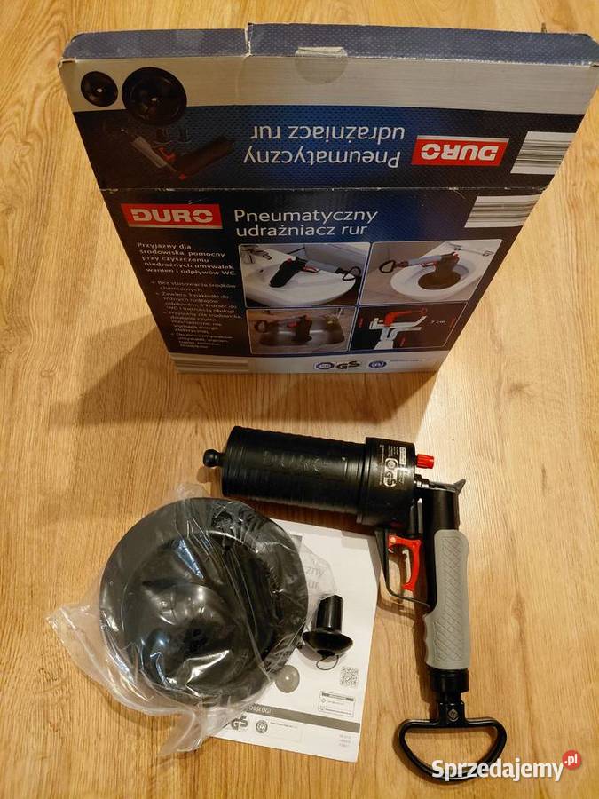 Pneumatyczny udrażniacz rur DURO nowy kompletny Warszawa