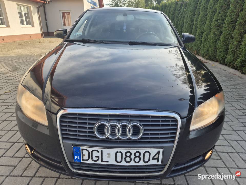 AUDI A4B7 SEDAN 20 TDI136 KLIMA czarny dolnośląskie Głogów