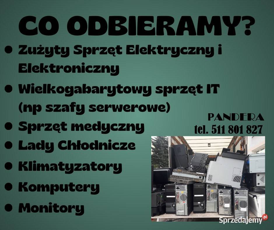 Odbiór utylizacja recykling elektrośmieci Poznań wielkopolskie