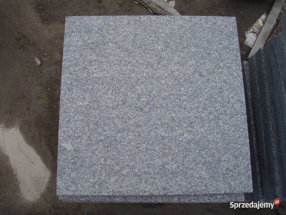 Płyta Granitowa Chodnikowa CZARNA GABRO Łódź
