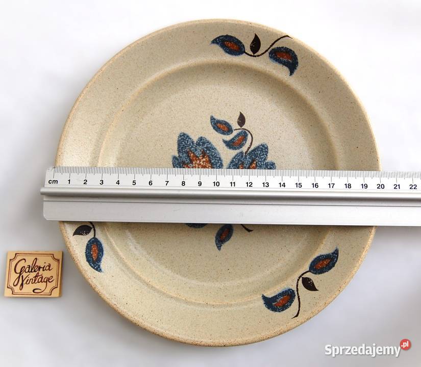 Serwis deserowy talerze filiżanki kamionka lubelskie Lublin