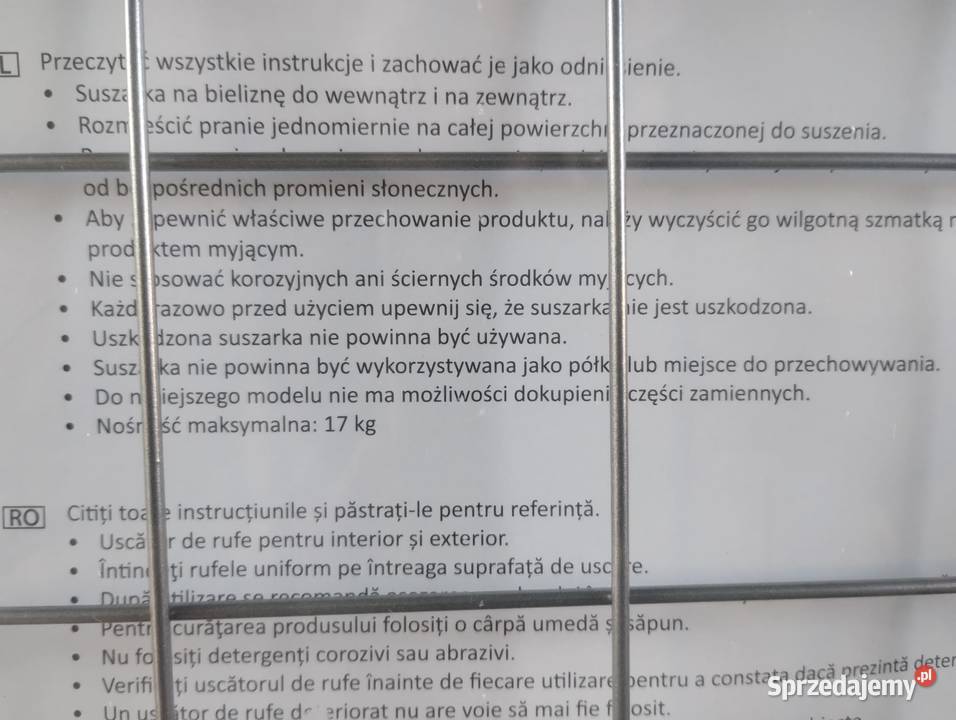 NOWA Suszarka na bieliznę pranie ubrania Zabrze