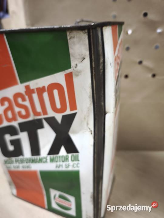 Puszka Castrol GTX 15W40 kolekcja vintage PRL Kraków