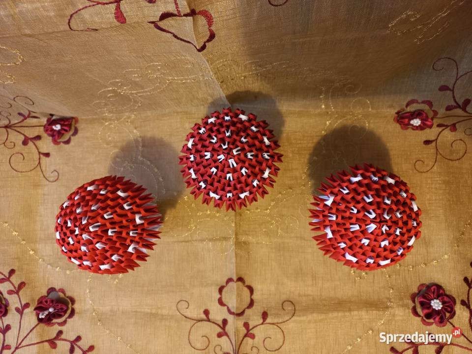 Muchomor grzyb origami rękodzieło jesienna Puławy