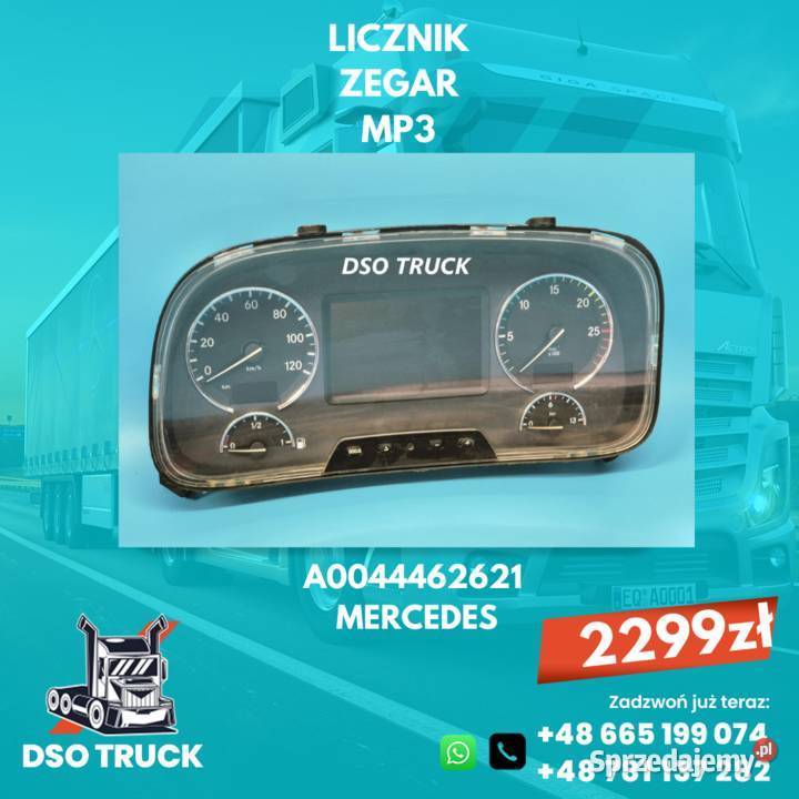 LICZNIK ZEGAR A0044462621 MERCEDES MP3 ACTROS