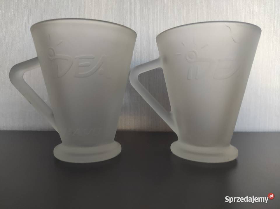 Kubki szklane 2 250ml Warpechy Stare