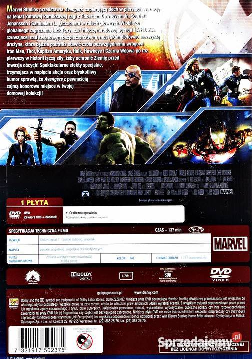 AVENGERS ROBERT DOWNNEY JR Filmy Kalisz