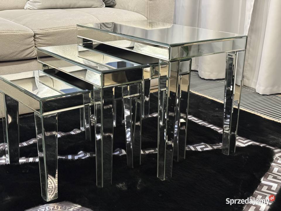Stoliki w stylu Glamour komplet x3 Warszawa sprzedam