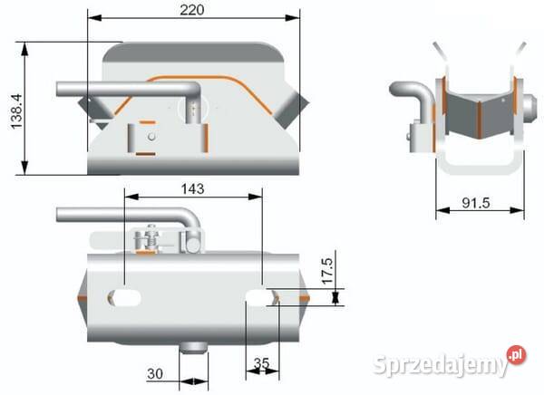 Zaczep transportowy SBR80 750005KR Kamionna