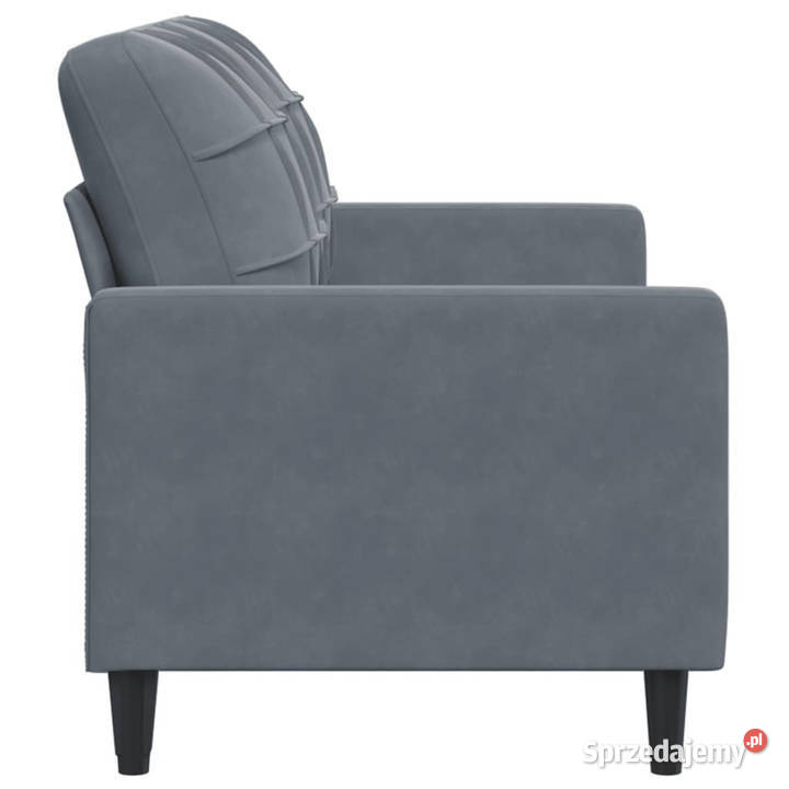 Sofa 2osobowa ciemnoszary 140 tapicerowana mazowieckie Warszawa