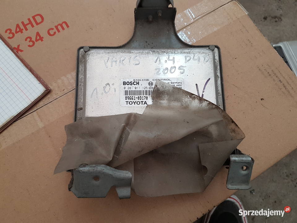 TOYOTA YARIS 14D4 DIESEL KOMPUTER SILNIKA komputery Turek sprzedam
