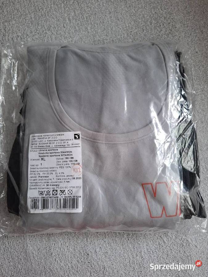 Ubranie sportowe MONWP dres komplet rozmiar XL sprzedam