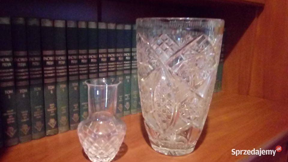 Kryształowy wazon PRL lata 70te Zamość