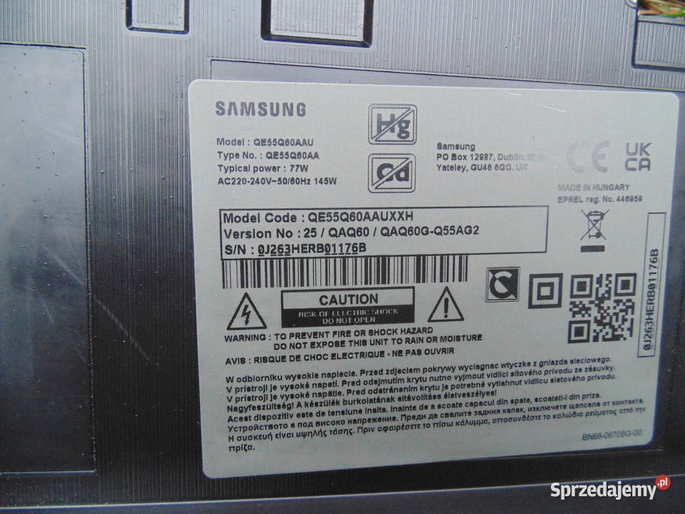 Płyta głowna SAMSUNG BN4102844C QE55Q60AAUXXH Warszawa