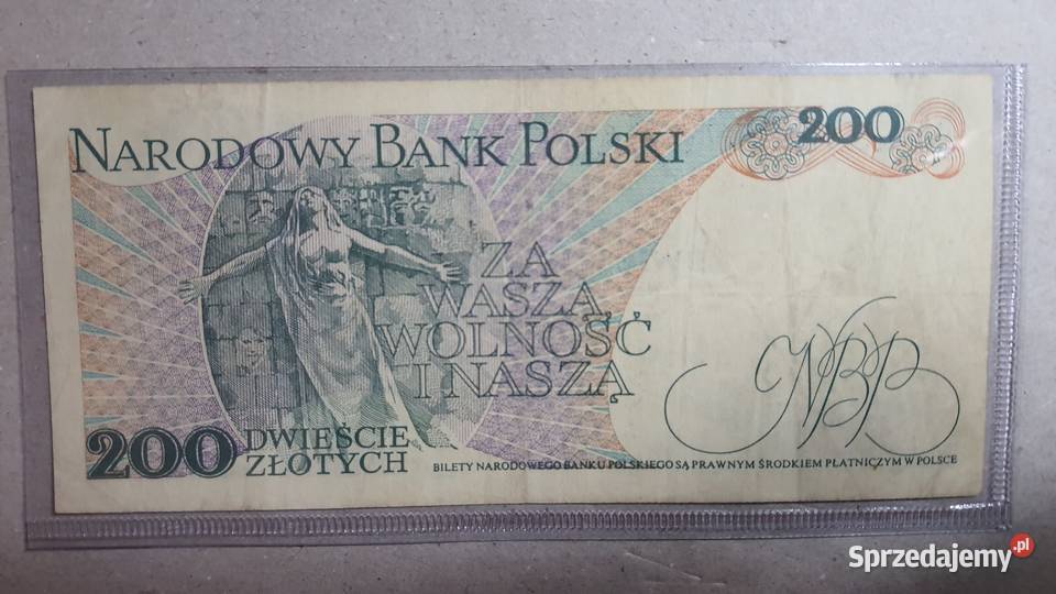 RZADKI 200 zlotych 1979 s AS Warszawa