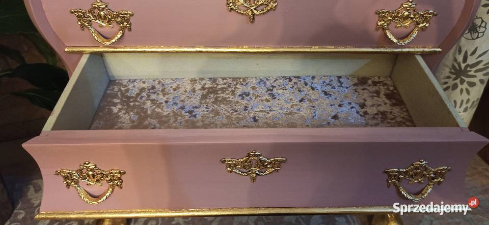 Śliczna stylizowana komoda Vintage Ludwik Tarnów