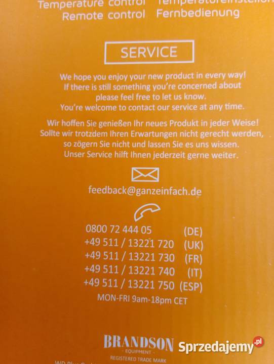 Piecyki ceramiczne elektryczne Brandson nowe Narzędzia mazowieckie Nowy Dwór Mazowiecki