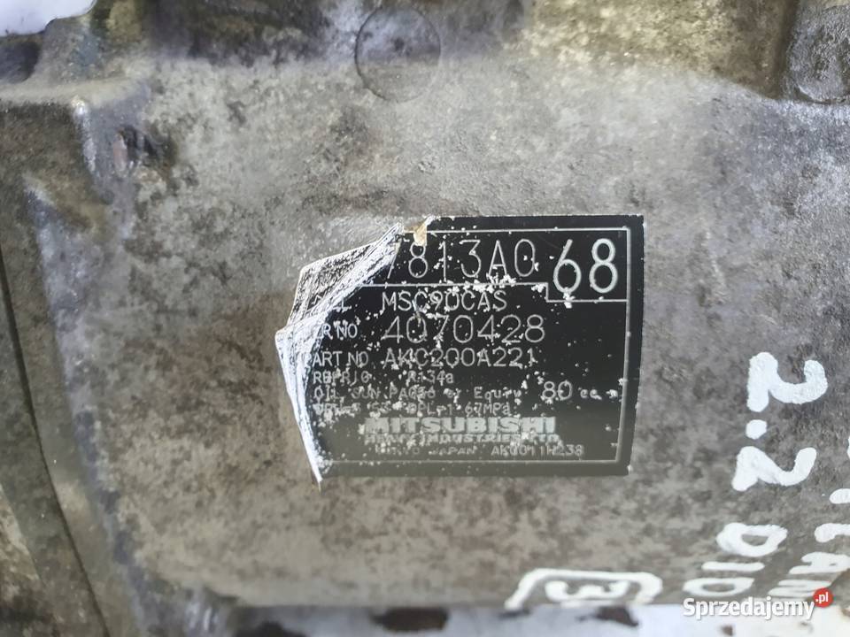 Mitsubishi Outlander II 20 DID SPRĘŻARKA Janów