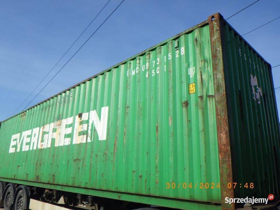 Kontener magazynowy 40HC używany 12 m Kąty Wrocławskie sprzedam