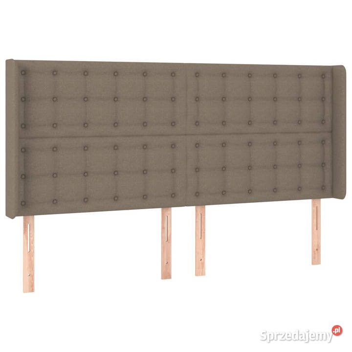 Zagłówek do łóżka z LED taupe 183x16x118128 mazowieckie Warszawa
