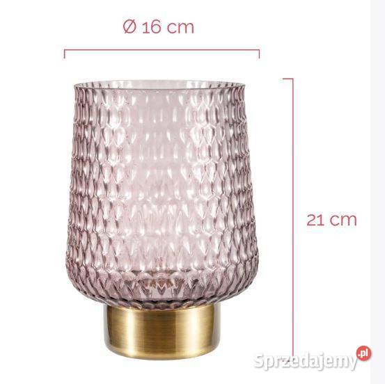 PAULEEN Błyszcząca lampa stołowa Glamour E27