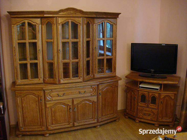 Stylowa Witryna 180 Dąb Rustykalny Śliczna Nowa 199cm Olkusz sprzedam