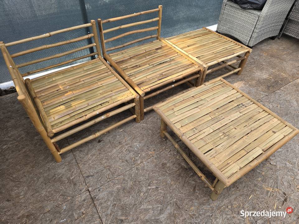 Meble bambusowe do ogrodu modułowe sofa plus Ogród Wschowa