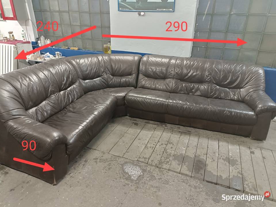 Kanapa narożnik rogówka skóra Piekary Śląskie