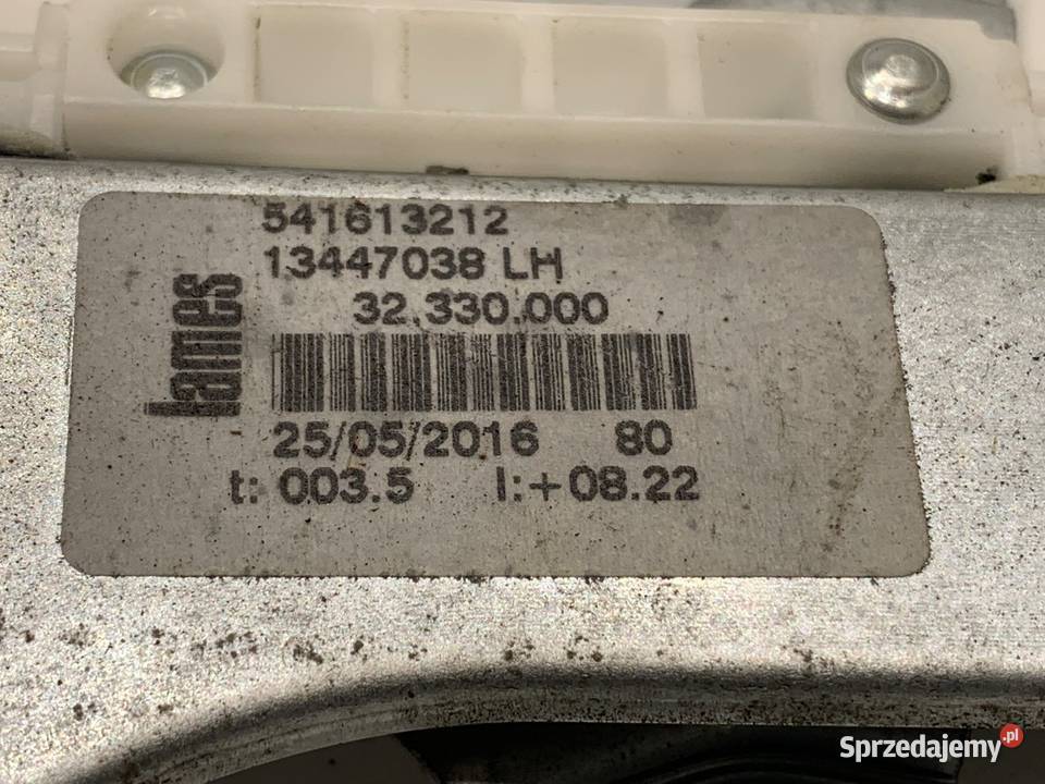 PODNOŚNIK SZYBY LEWY PRZÓD OPEL CORSA E 13447038 Mechanizmy opuszczania szyb