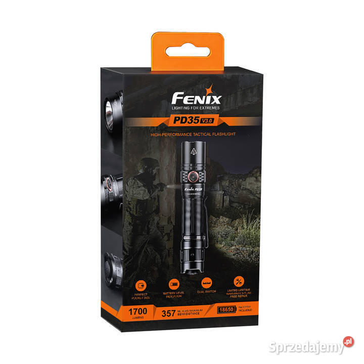 Latarka taktyczna LED Fenix PD35 V30 czarna Warszawa