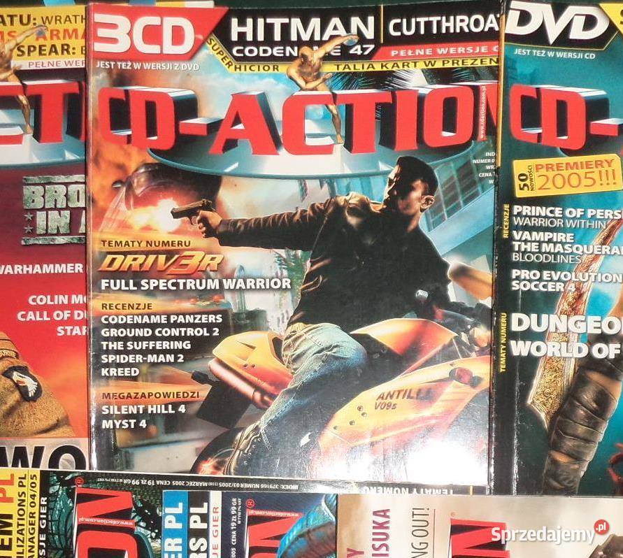 7x czasopismo cd action 2004/05 rok same dobre numery