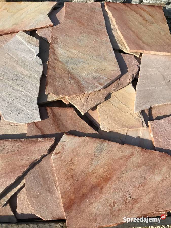 RÓŻOWY ŁUPEK TWARDY KAMIEŃ na Schody Elewację wewnętrzne Warszawa