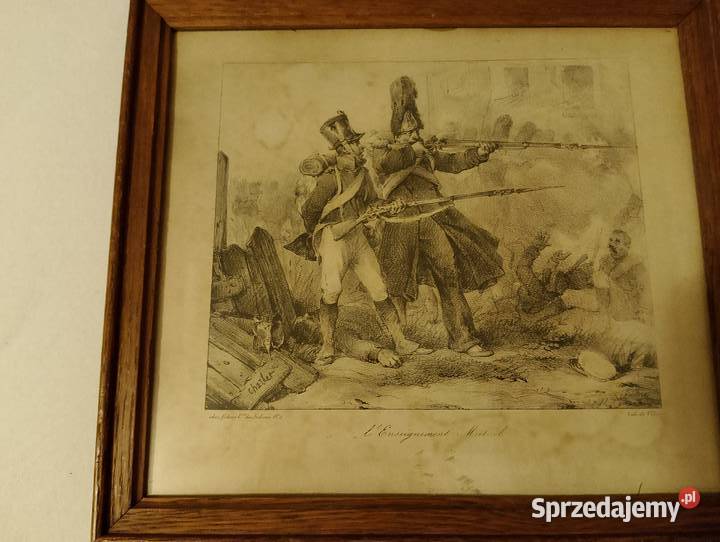 Stara grafika temat napoleoński