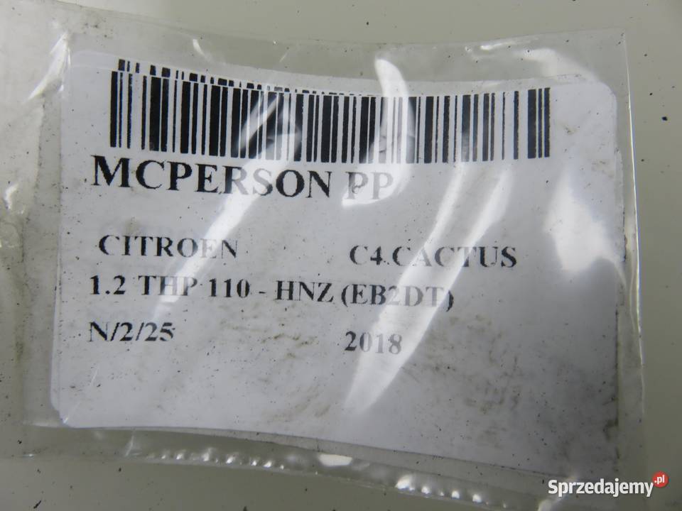 MCPERSON PRAWY PRZEDNI CITROEN C4 CACTUS 12 THP