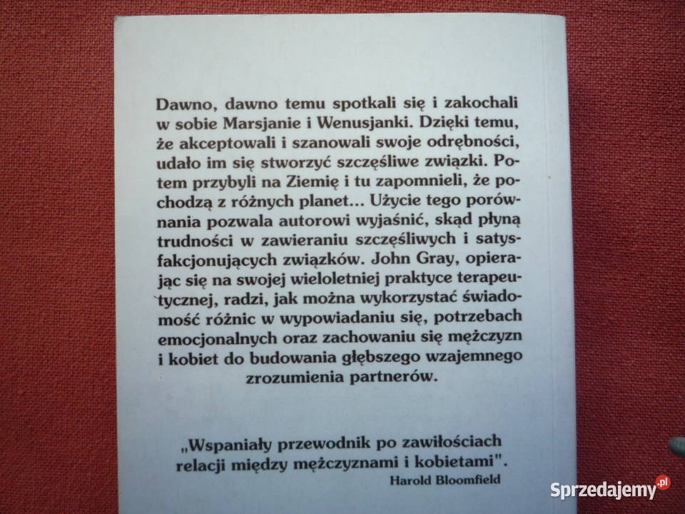 Mężczyźni są z Marsa kobiety z Wenus John Gray Szczecin
