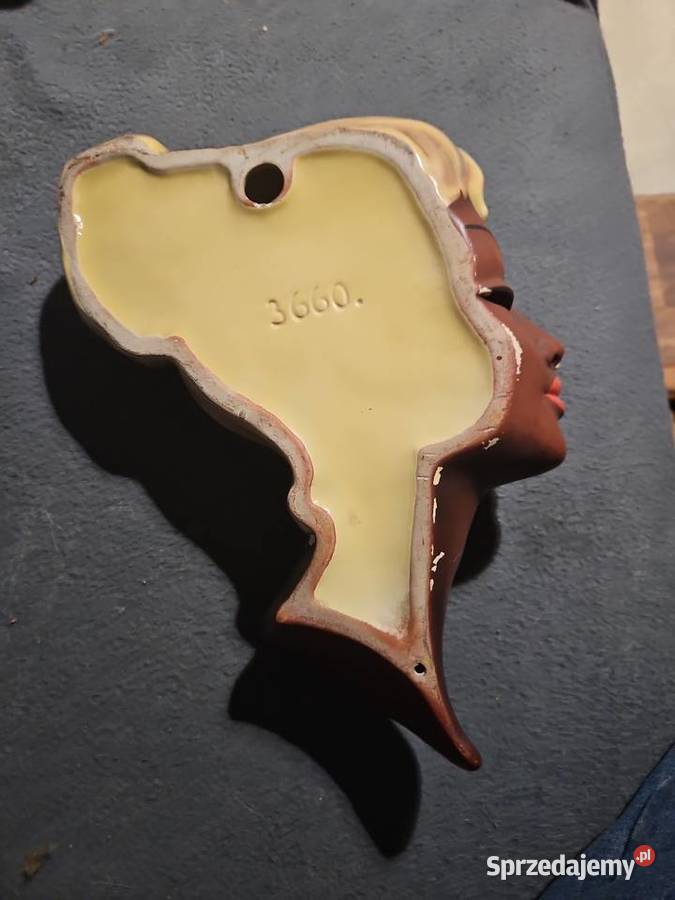 Dekoracja ścienna vintage popiersie kobiety dolnośląskie Wałbrzych