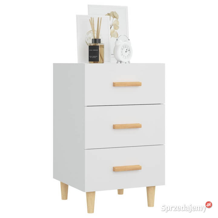 Szafka nocna biała 40x40x66 materiał mazowieckie Warszawa