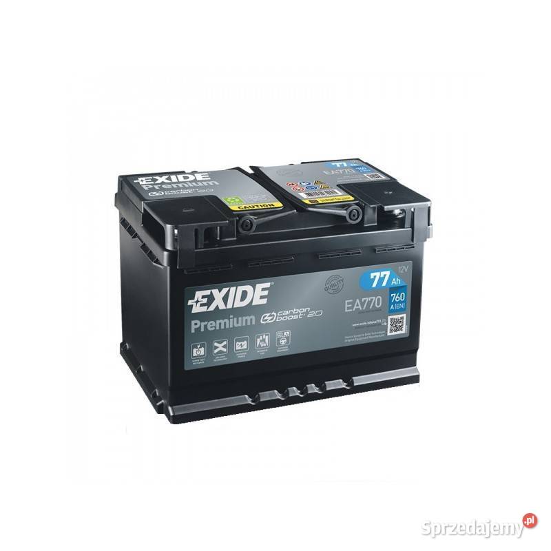 Akumulator Exide Premium 77Ah 760A PRAWY PLUS Części samochodowe Toruń sprzedam