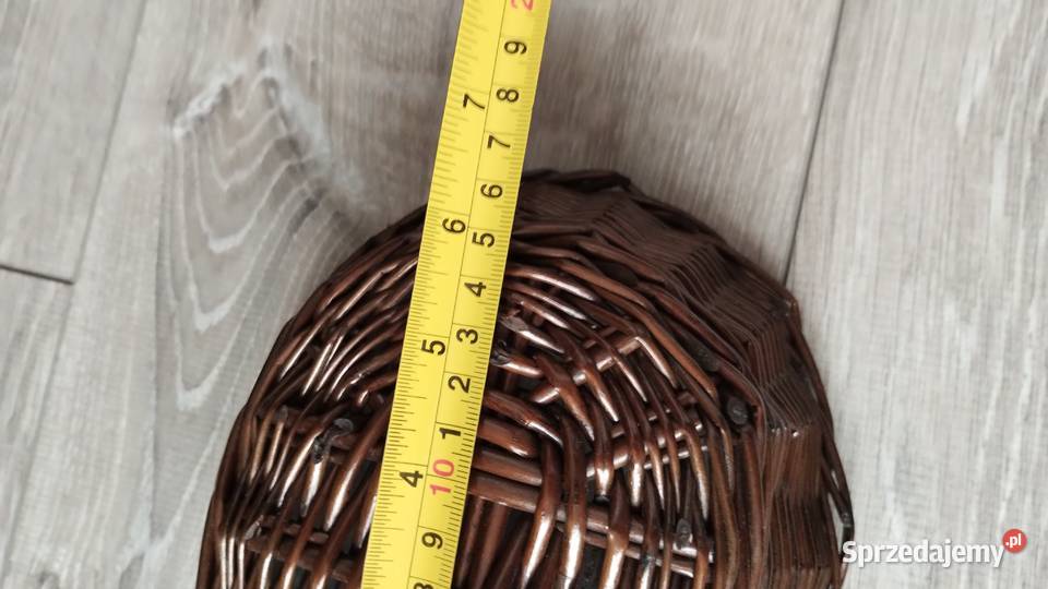 koszyk koszyczek wiklinowy ciemny brąz brązowy Poznań