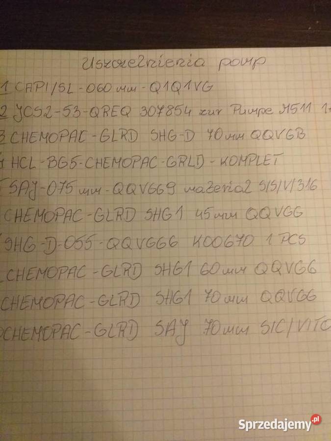 uszczelnienia mechaniczne do pomp Pozostałe Bydgoszcz