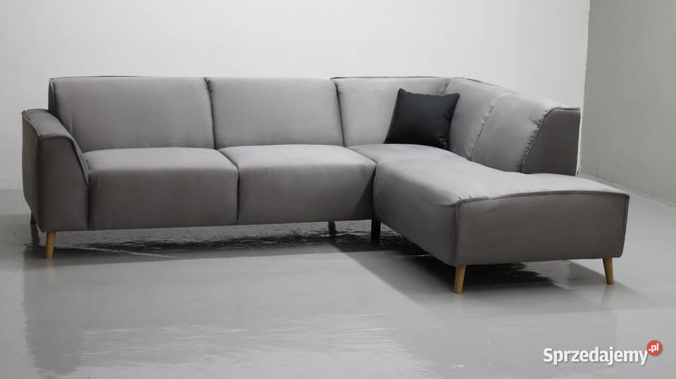 TLY NOWOCZESNY NAROŻNIK kanapa sofa popielata Narożniki Poznań