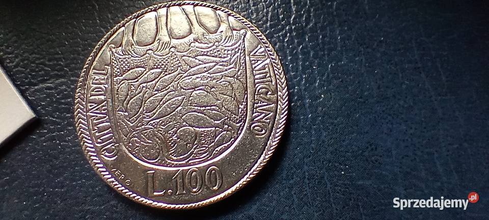 Stare monety 100 lir 1975 Święty Watykan Numizmatyka podkarpackie Lesko