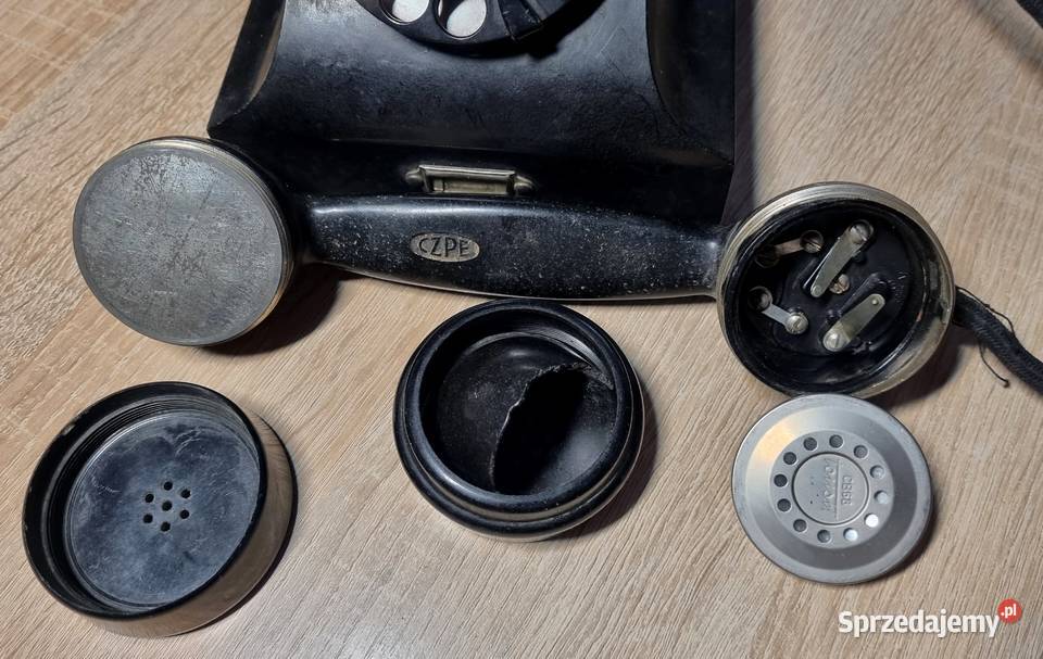 Zabytkowy telefon CZPE DC21 pierwszy powojenny Białystok