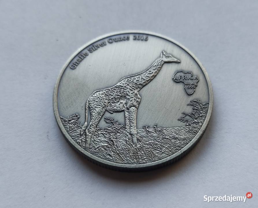 Moneta REP GABONAISE 1000 CFA 2016 ŻYRAFA Pruszków sprzedam