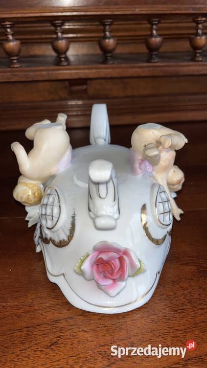 Patera z aniołami dwóch stronach Na nóżkach Syg Gdańsk